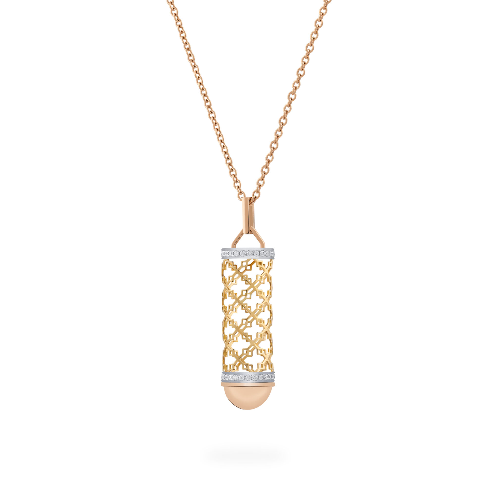 Diamond Message Necklace, Tri-Gold | Birks Dare to Dream