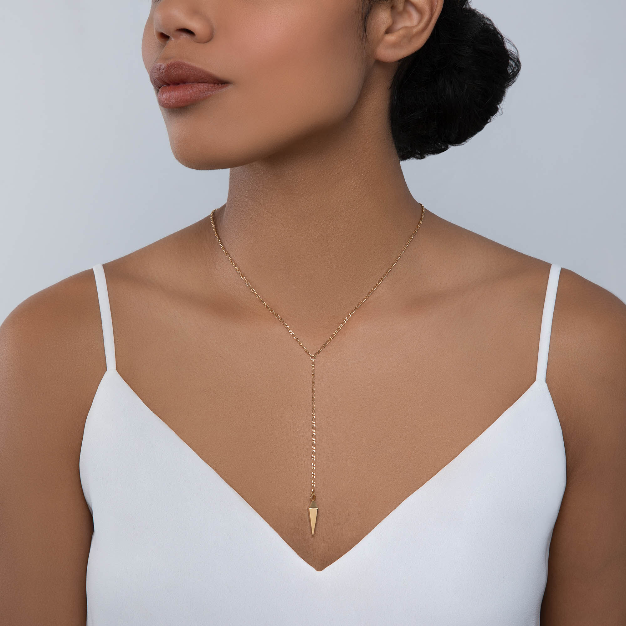 Yellow Gold Lariat Necklace, Rock & Pearl | Birks Iconic