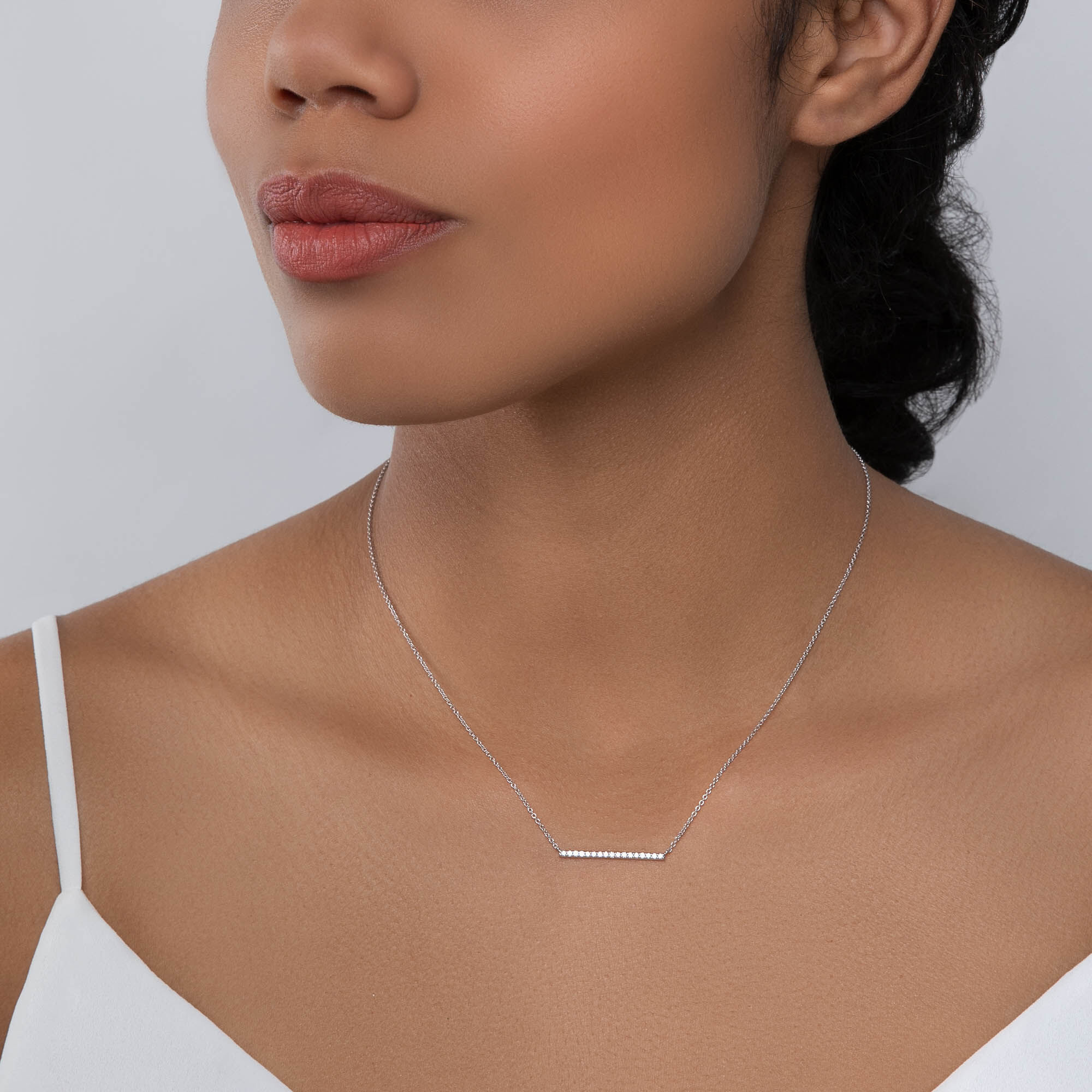 Diamond Bar Necklace | Birks Rosée du Matin
