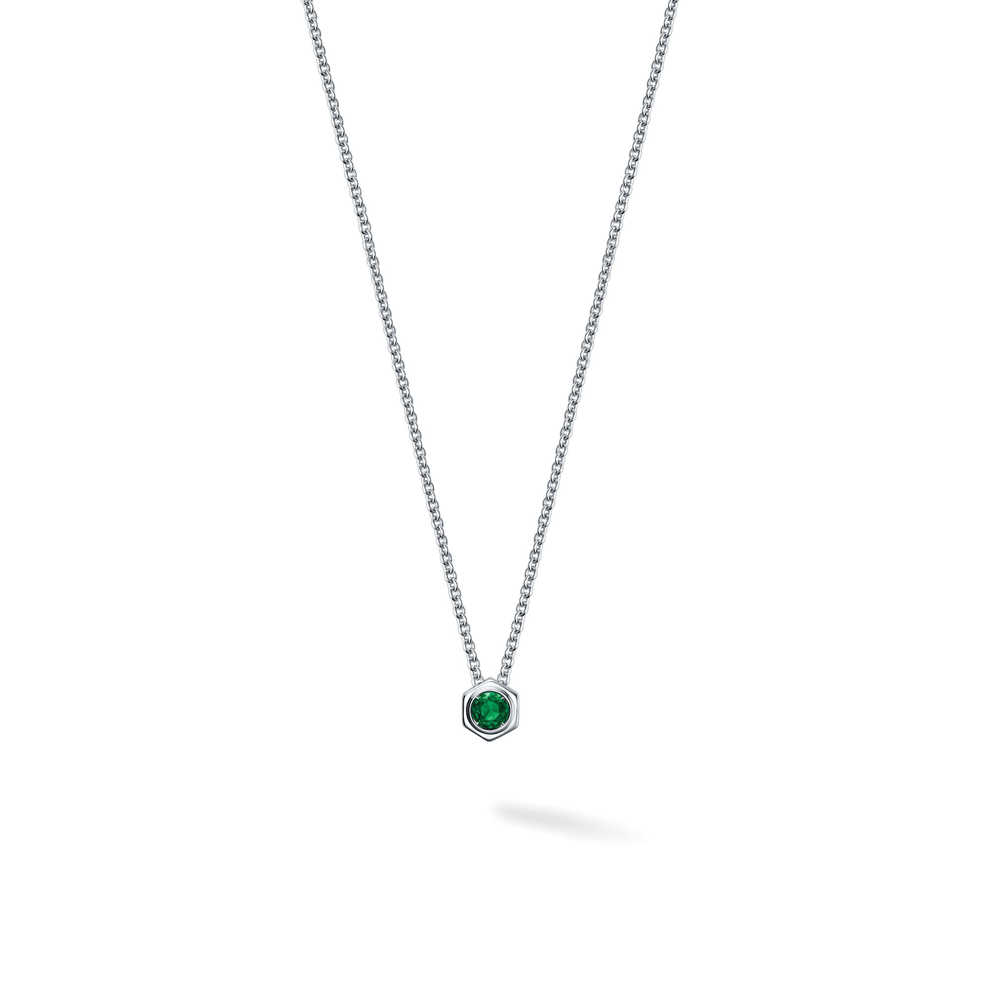 Emerald and Silver Necklace | Birks Bee Chic