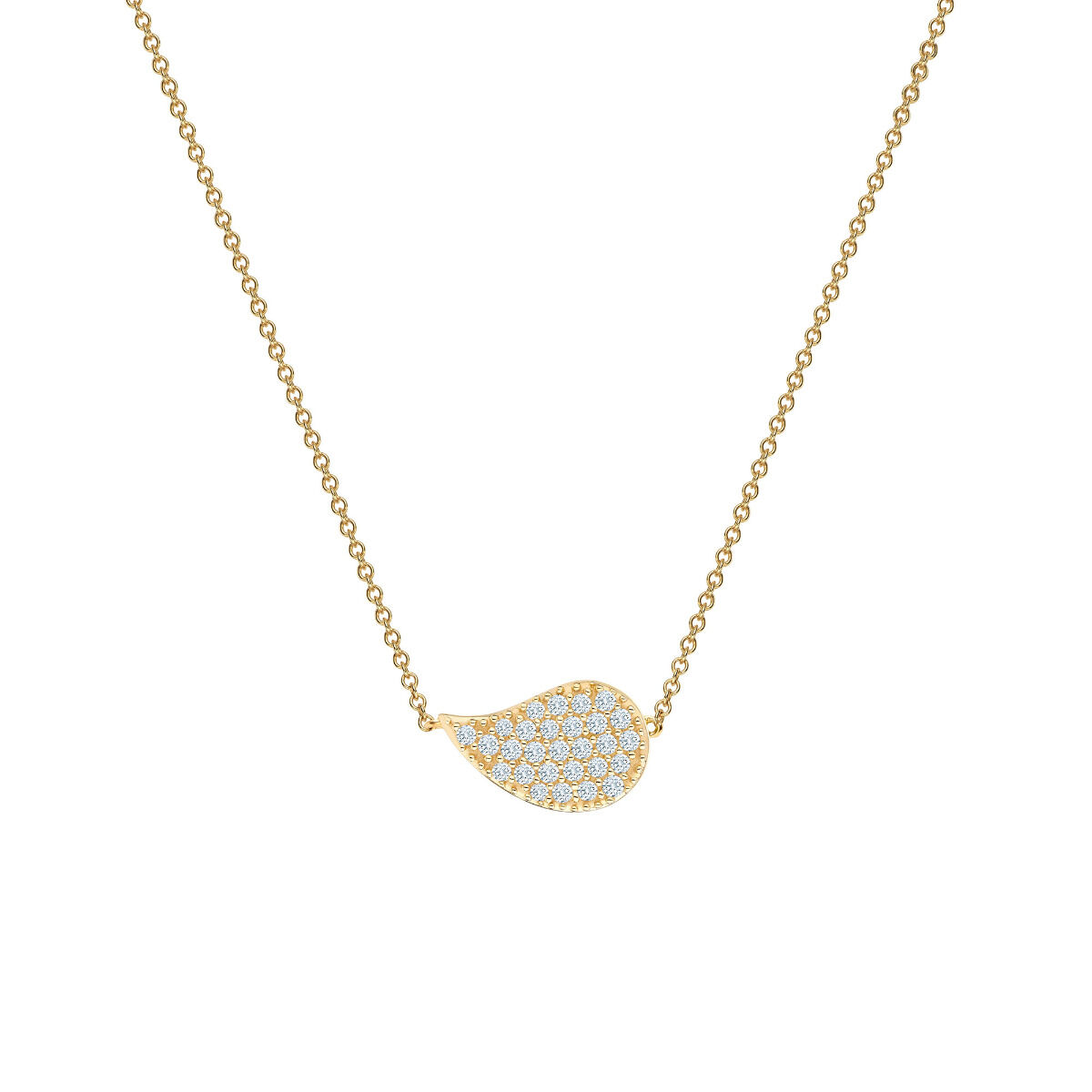 Yellow Gold and Diamond Necklace | Birks Pétale