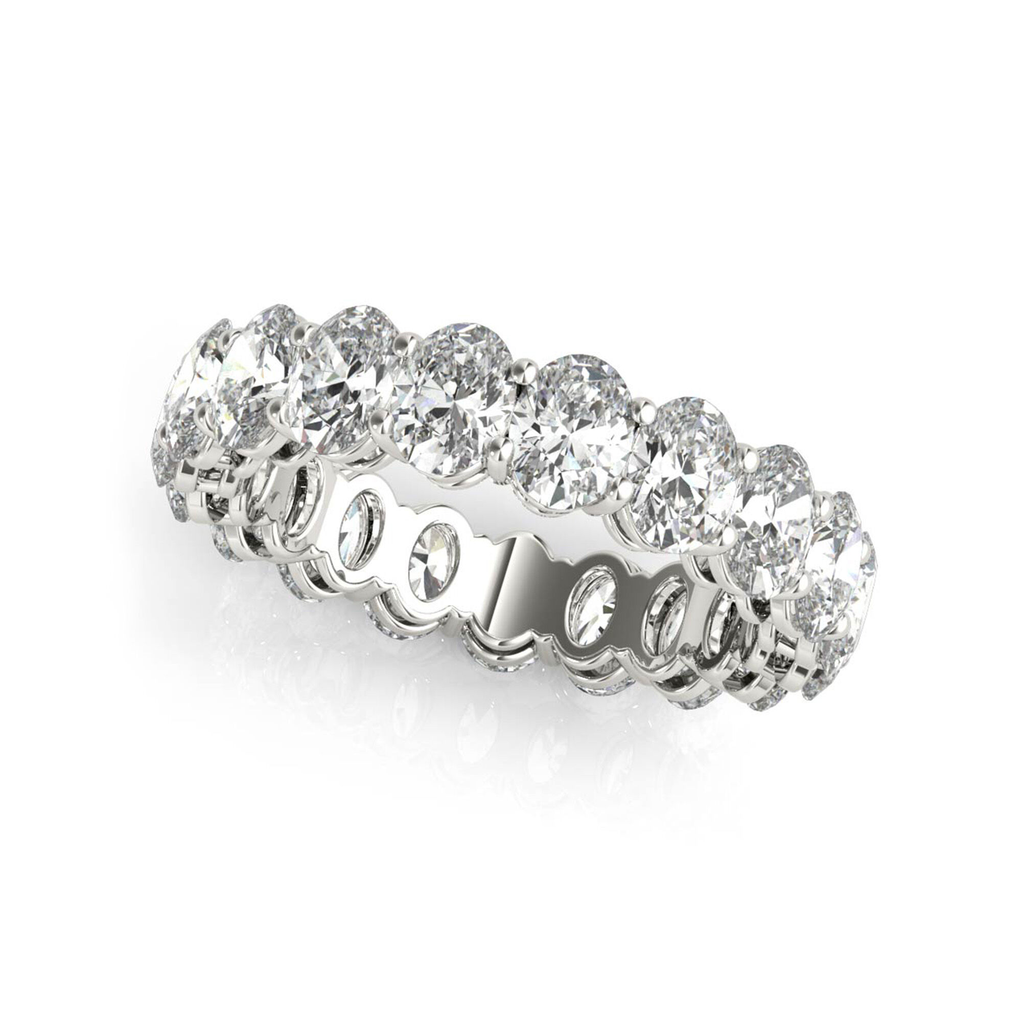 Bijoux Birks | 3.90 ct Oval Cut Diamond Eternity Band