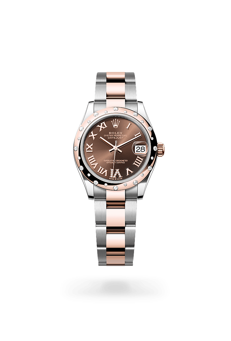 Rolex Datejust 31 in Everose Rolesor combination of Oystersteel and Everose gold M278341RBR 0003 Maison Birks