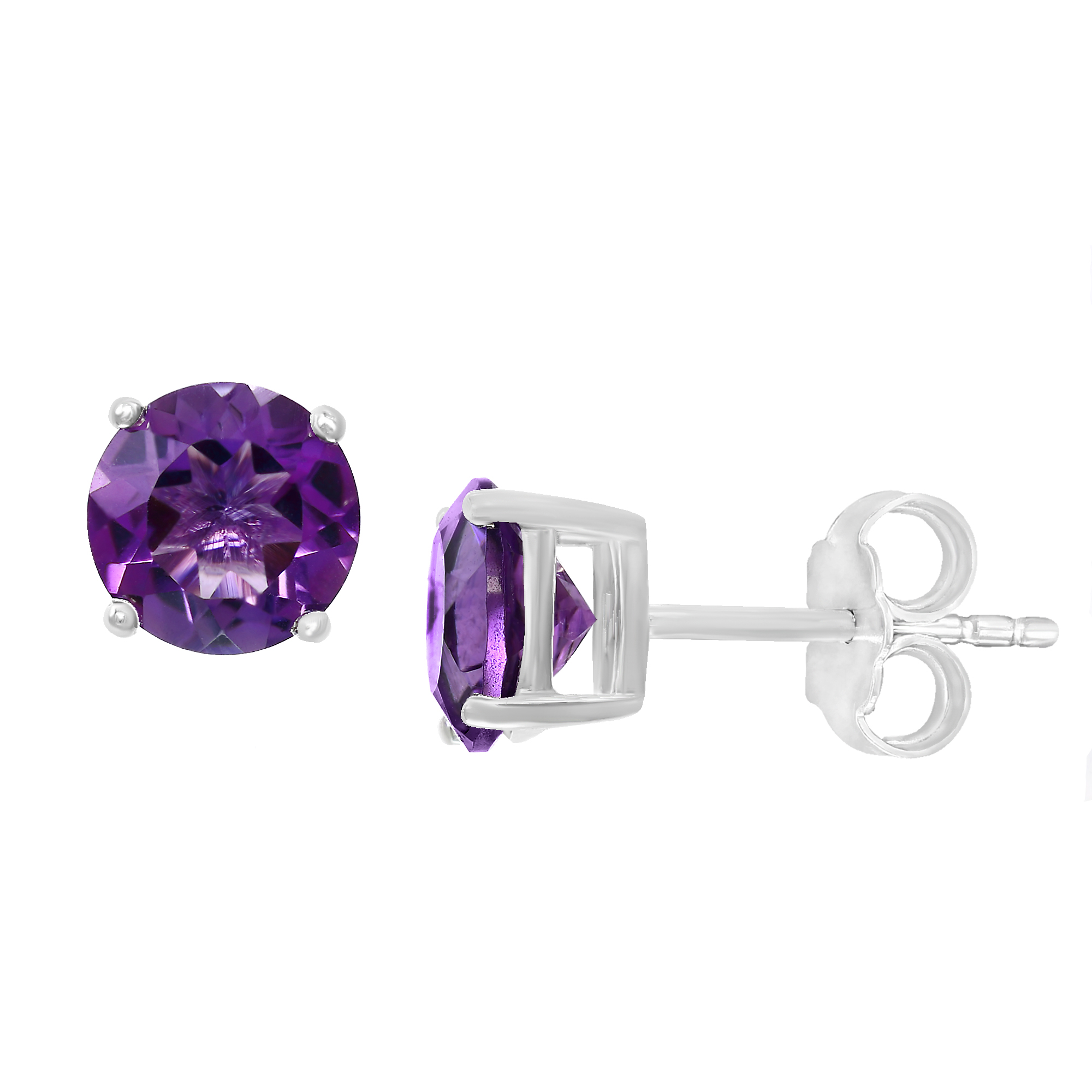 Amethyst stud hot sale