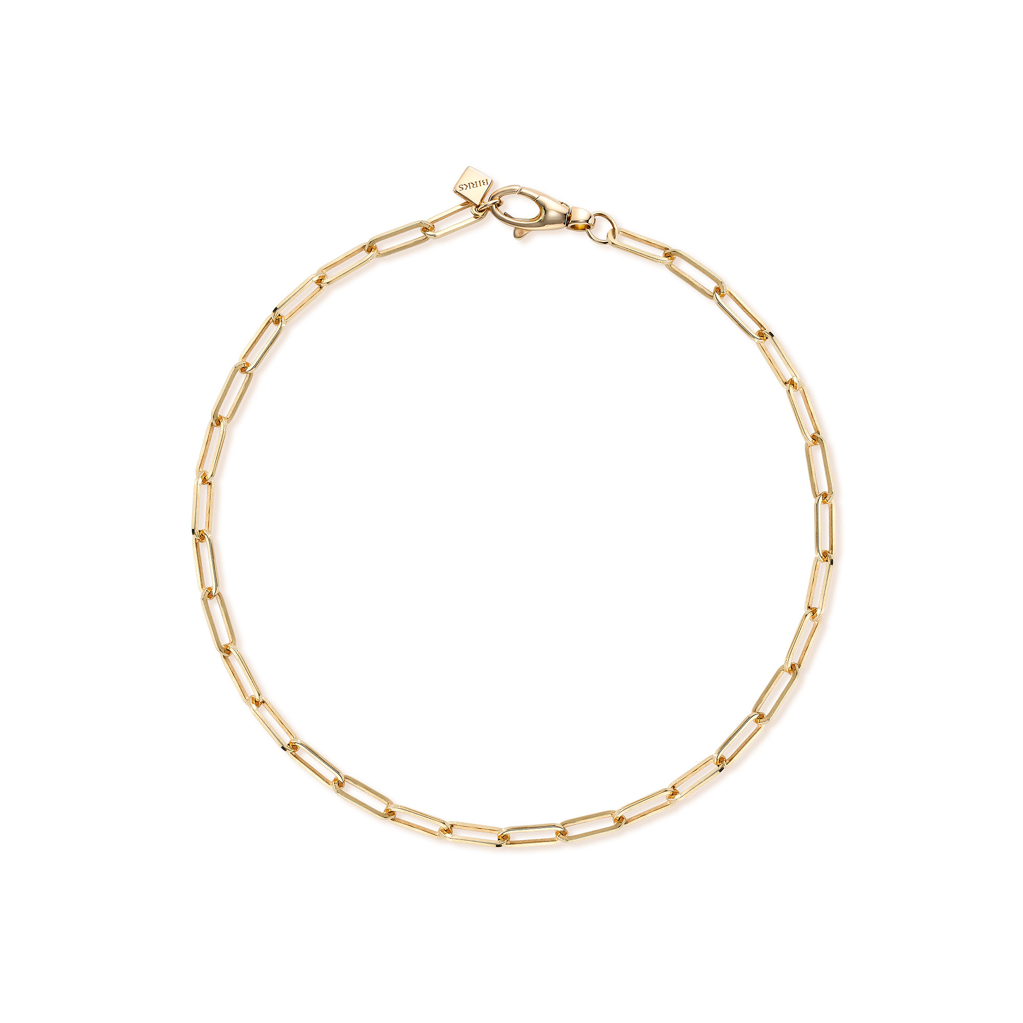Yellow Gold Cable Chain Bracelet-6.75 in