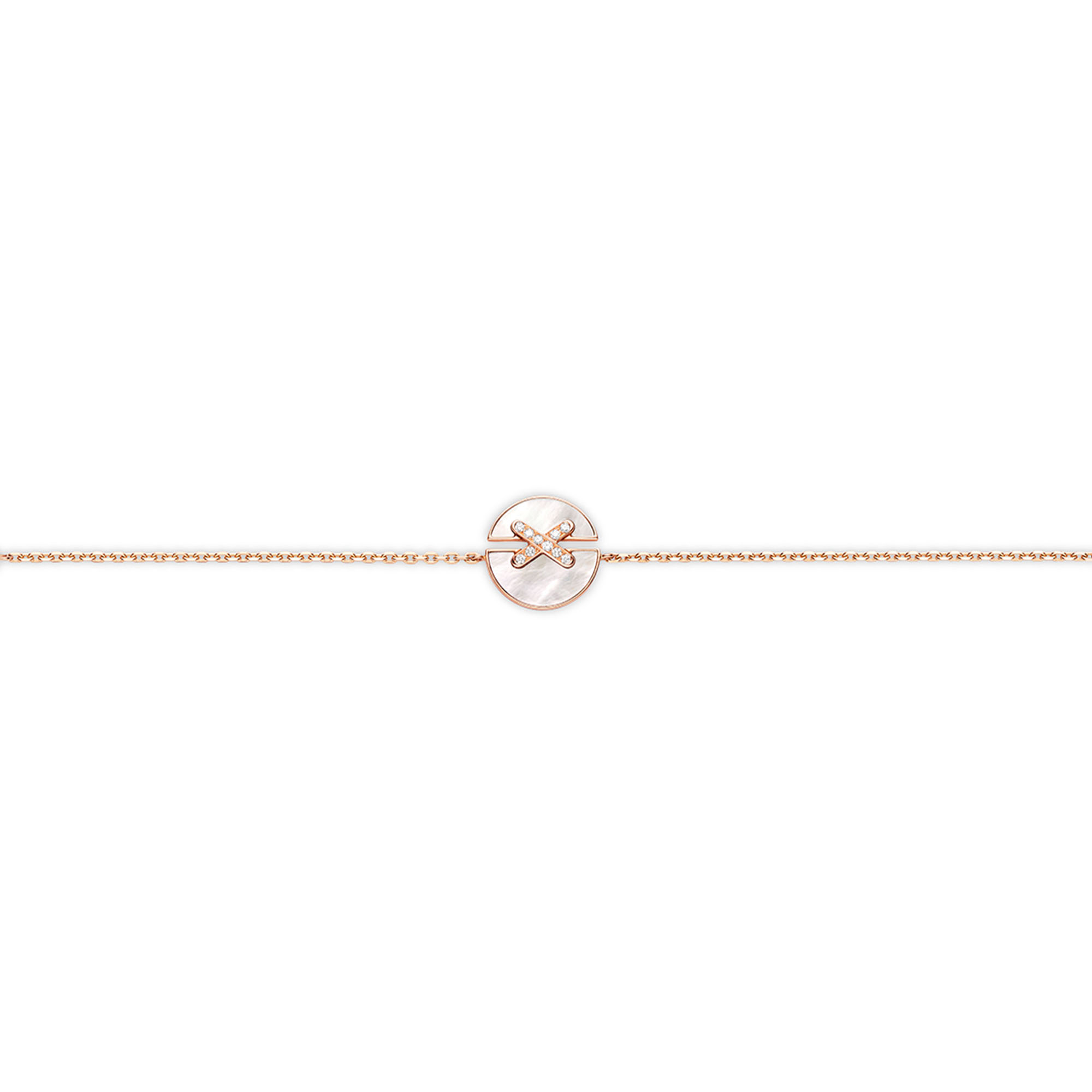 Liens Mother-Of-Pearl de Jeux Chaumet | Rose Bracelet Harmony Gold Diamond