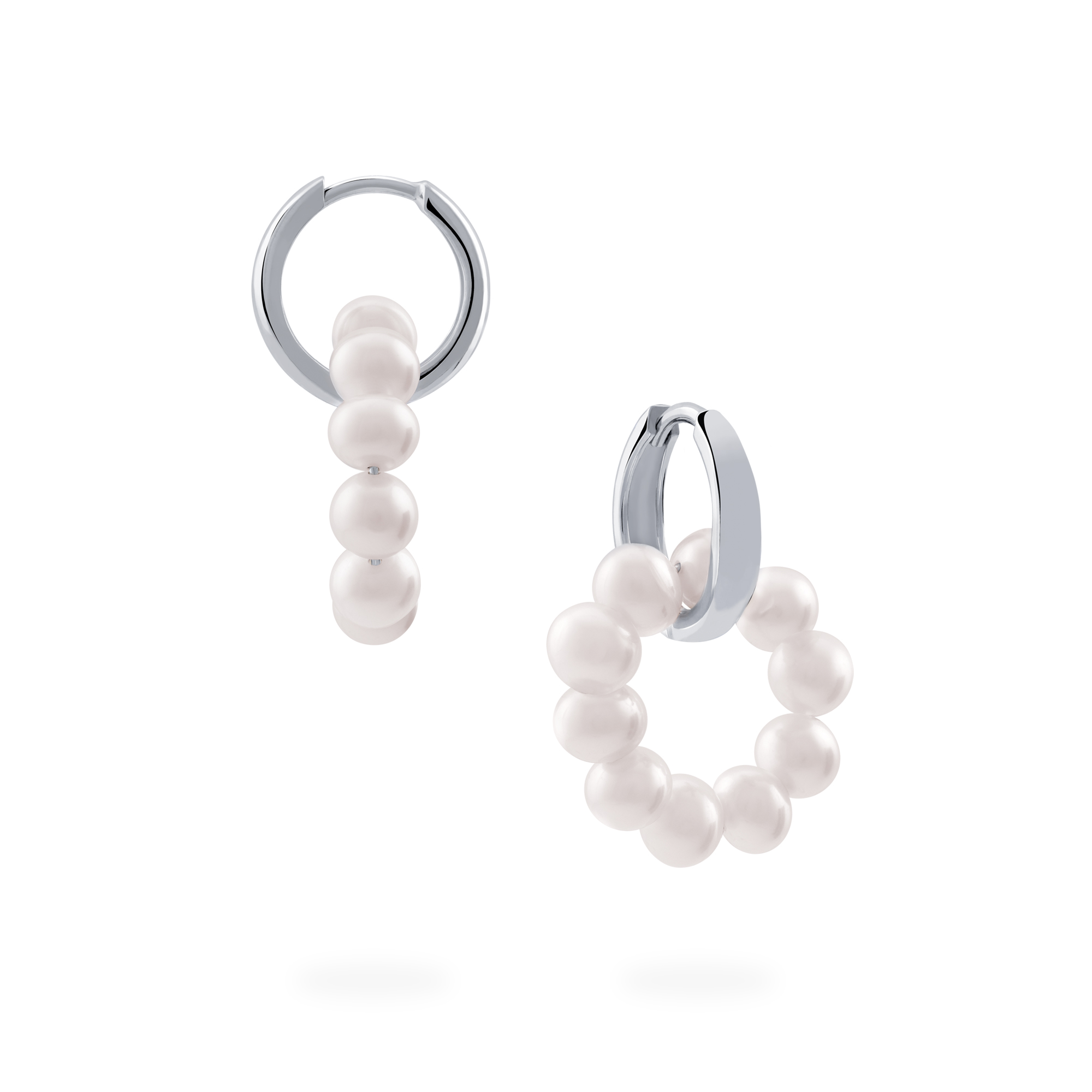 Freshwater Pearl Double Hoop Earrings | Birks Pearls