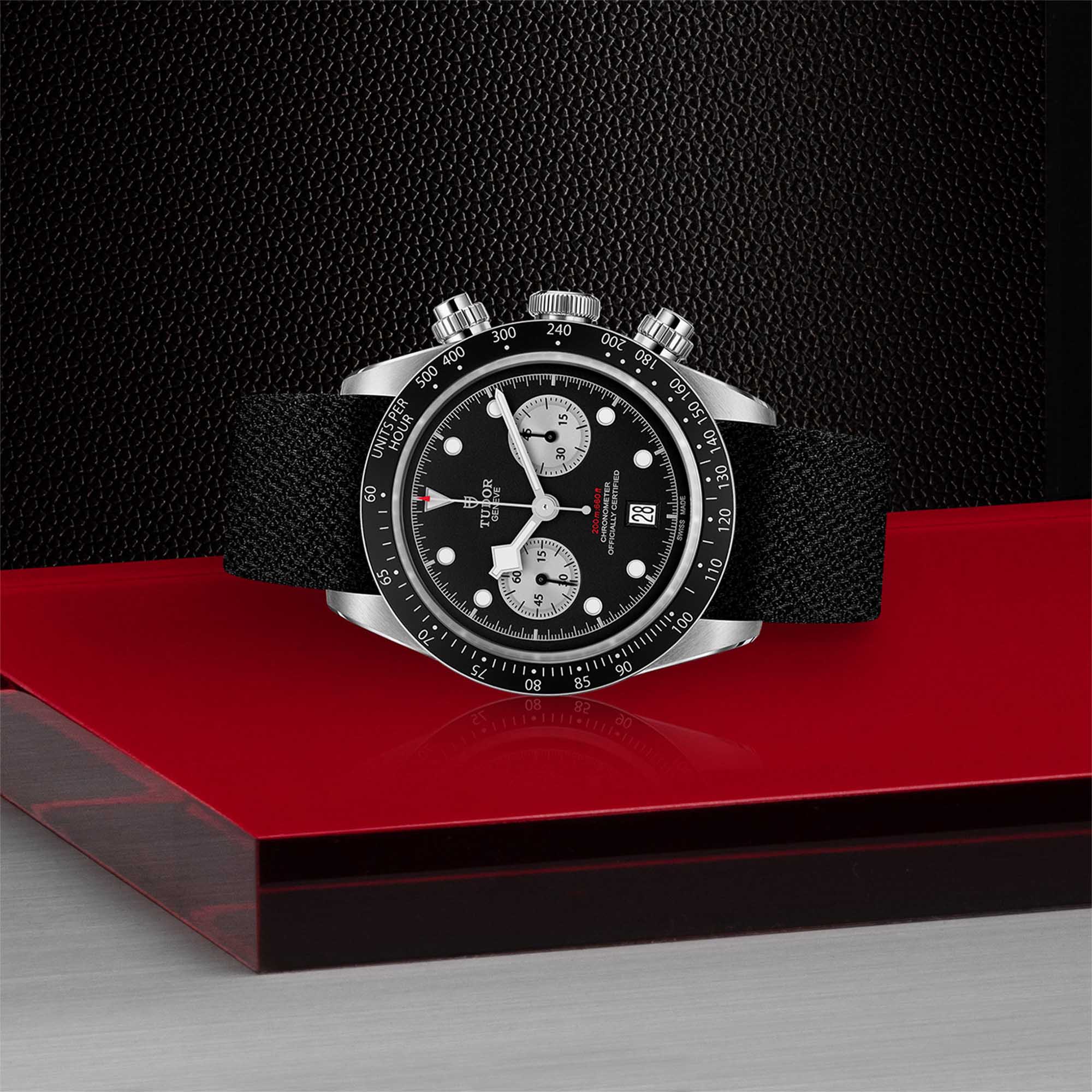 Tudor black bay chrono rubber outlet strap