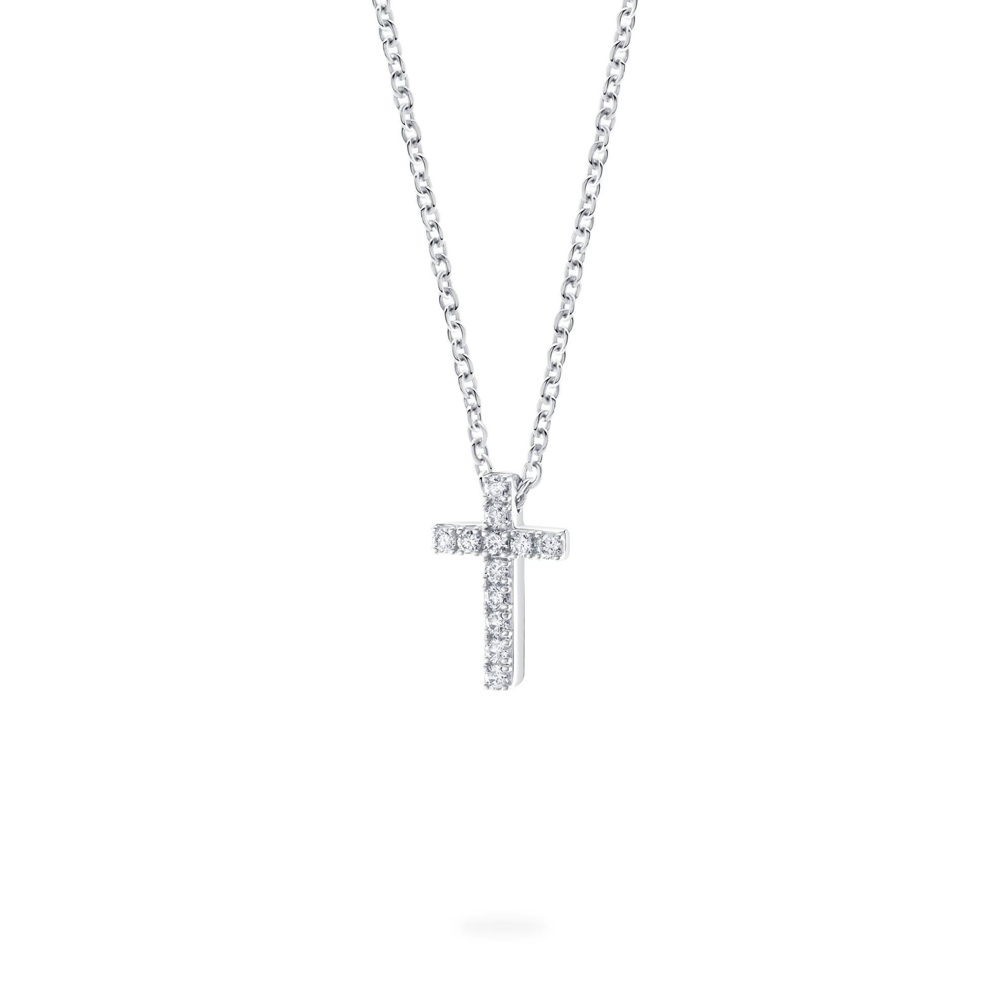 Womens cross deals necklace white gold