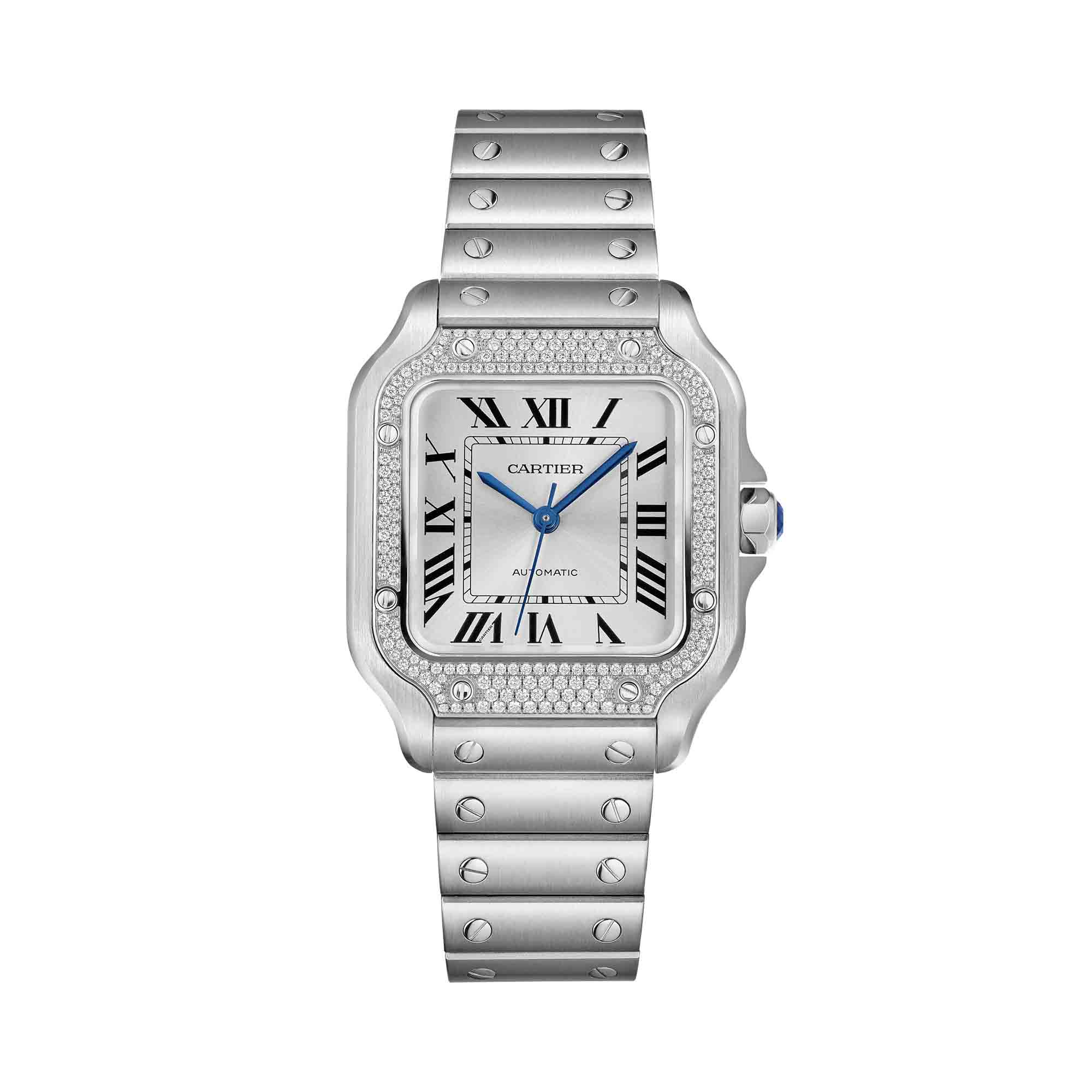 Santos de Cartier 35 mm automatique en acier inoxydable et